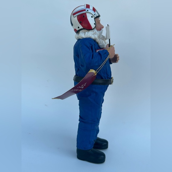 Vintage Holiday Time Aviator Santa Claus Figurine Pilot Christmas Decor wi Tags - Picture 5 of 10